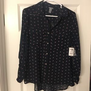 Charlotte Russe button up top